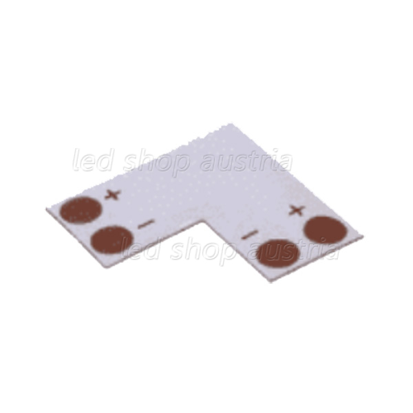 LED Stripe 10mm Eckanschluss "L" Löthilfe 2-polig