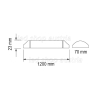 LED Unterschrank-Arbeitsleuchte 120cm 40W kaltweiß