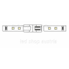 LED Stripe Steckverbinder 2 Adern f. 8mm Strips f. Profil MiniXL