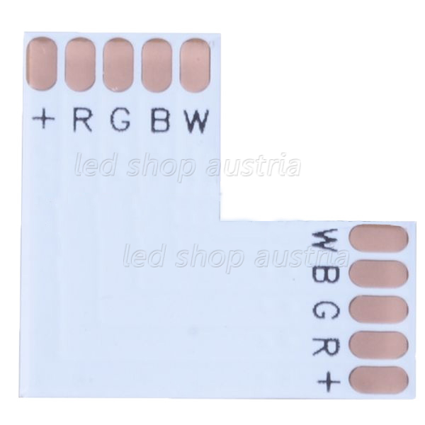 RGB-W LED Stripe 12mm Eckanschluss Löthilfe