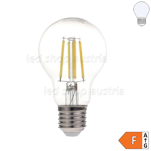 E27 A60 LED Glühfadenbirne 810 Lumen 8W kaltweiß