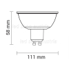 LED ES111 (GU10) Spot 800 Lumen 9W 120° neutralweiß