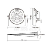 Smart Home LED IN- Outdoor Fluter RGB+CCT 9W 2,4GHz