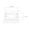 LED Profil ALU MINI 2000mm