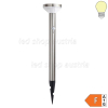 2W LED Solar Gehwegleuchte mit PIR Sensor und Erdspieß INOX IP44 warmweiß