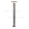 4.4W LED Solar Gehwegleuchte mit PIR Sensor eckig INOX IP44 warmweiß