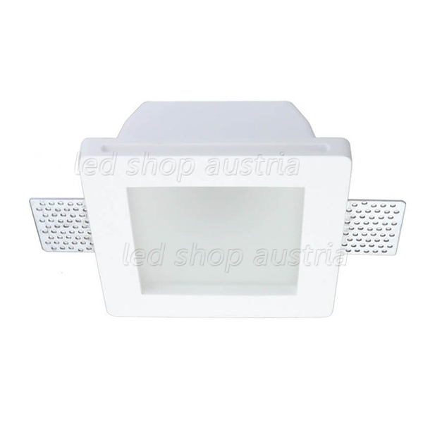 Einbaurahmen Trimless für LED GU10 Quadratisch matt 1-fach