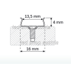 Montagehalter für ALU Profil MINI