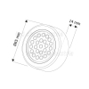 12V LED Möbel- Aufbauleuchte 2W 200 Lumen
