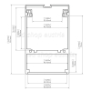 LED Profil GLADES Silber 2000mm