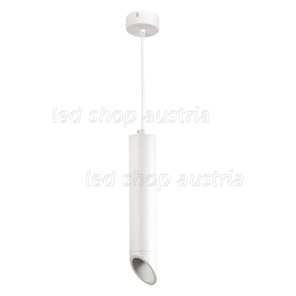 LED Pendelleuchte Slanted GU10 30cm weiß mit weißem Reflektor