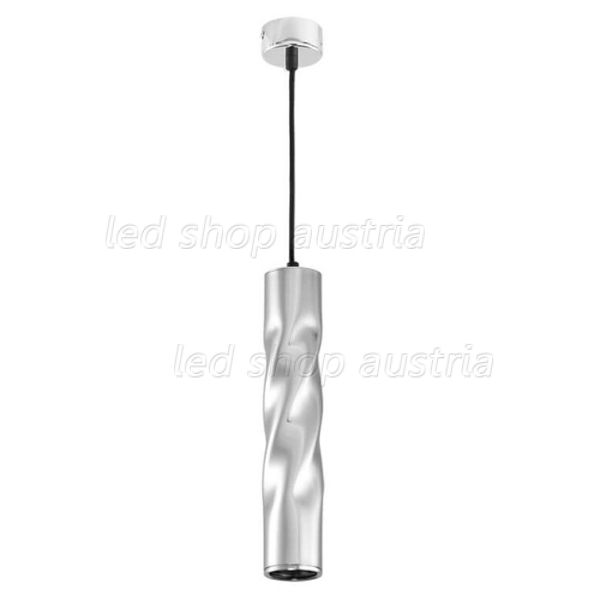 LED Pendelleuchte Twisted GU10 30cm Chrom