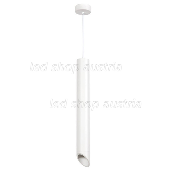 LED Pendelleuchte Slanted GU10 50cm weiß mit weißem Reflektor