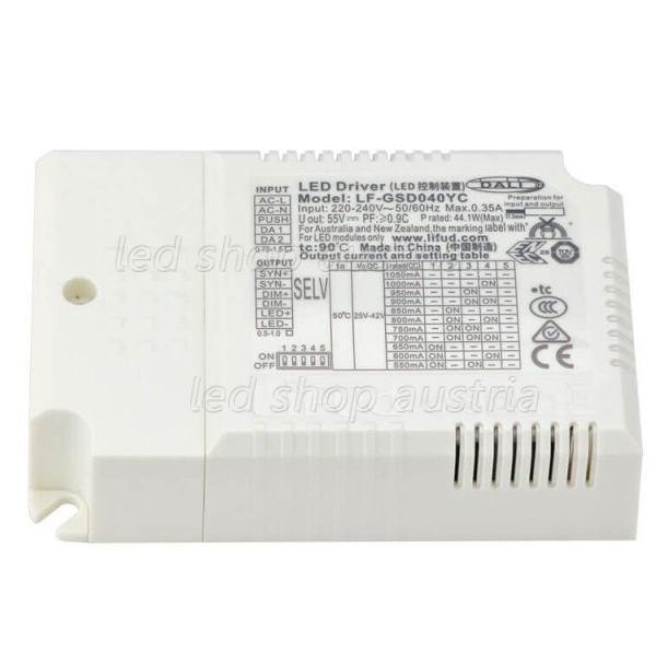 LED Panel DALI "Push Dimm" Netzteil "dimmbar" 45W