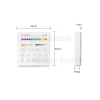 4 Zonen LED RGB-W-WW CCT Universal Wand-Fernbedienung (5 in 1)