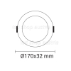 12W LED Einbauleuchte Slim Rund CCT Farbwechsel Dimmbar IP44