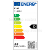 T8 LED Röhre mit Kabelanschluss 120cm 22W frosted kaltweiß