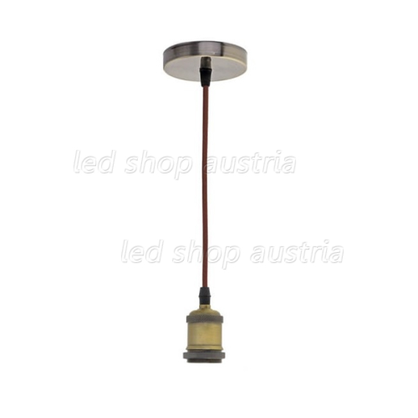 LED Pendelleuchte Vintage E27 messing
