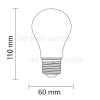 E27 A60 LED Glühfadenbirne 1350 Lumen 10W warmweiß