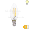E14 LED Glühfaden Kerze 730 Lumen 6W warmweiß