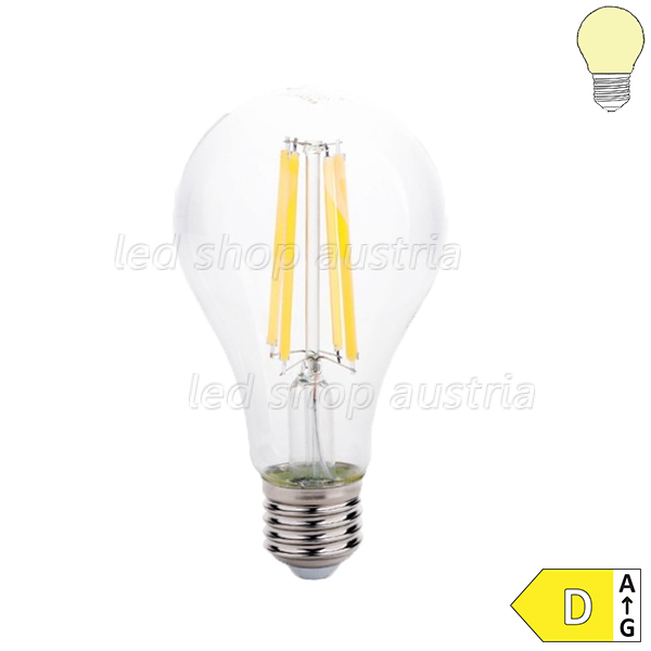 E27 A65 LED Glühfadenbirne 2100 Lumen 14W warmweiß