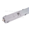 SET: LED Feuchtraum Wannenleuchte 2-fach inkl. 2x LED Röhre 120cm neutralweiß