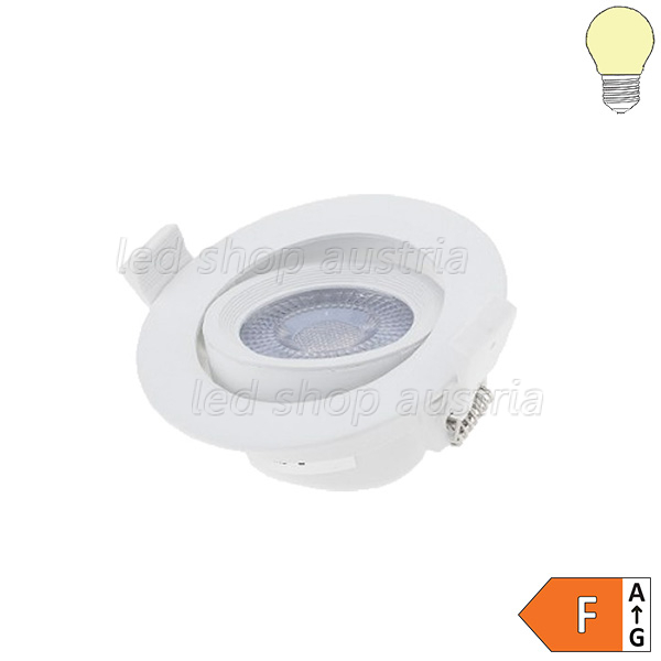 5W LED SMD Downlight rund schwenkbar inkl. Trafo warmweiß