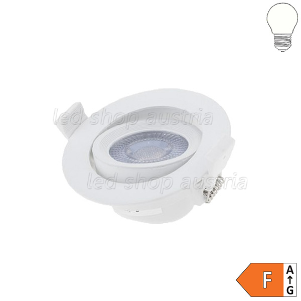5W LED SMD Downlight rund schwenkbar inkl. Trafo neutralweiß
