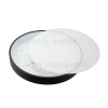 30W LED Deckenleuchte rund schwarz warmweiß
