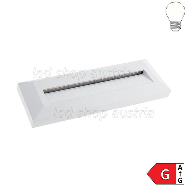 LED Aufbau- Treppenleuchte 3W rechteckig IP65 weiß neutralweiß