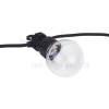 Lichterkette schwarz inkl. LED Birnen 10Stk. 8 Meter IP65 warmweiß