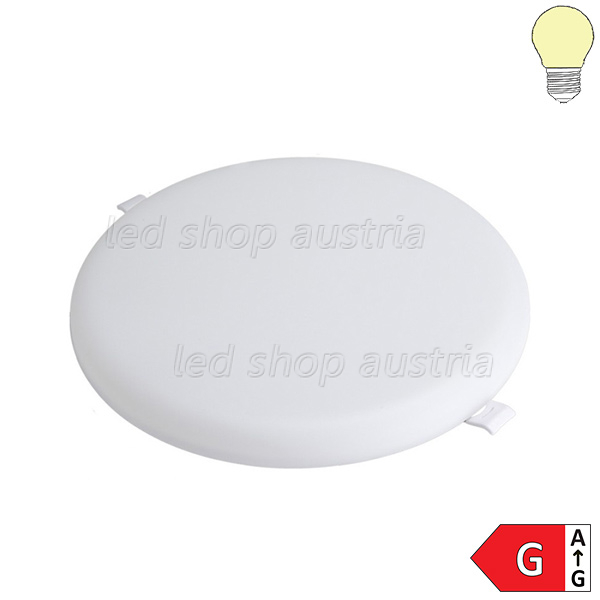 36W LED Frameless Mini Einbaupanel rund inkl. Trafo warmweiß