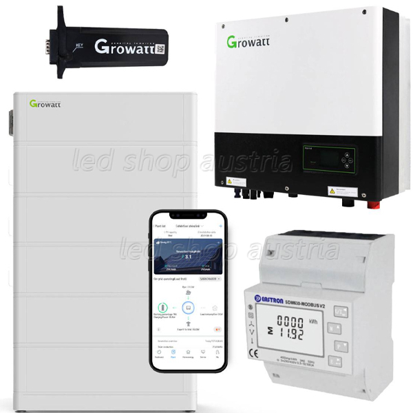 Growatt SPH10000TL3-BH-UP 10kW Hybrid Wechselrichter + 10.2kWh Hochvolt Solarspeicher-Set