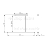 60W LED Pendelleuchte BROOKLYN 100cm neutralweiß