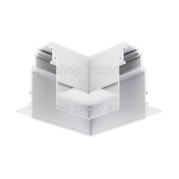 Eckstück Einbau V2 für 48V Stromschiene Magnetic Line R35 weiß