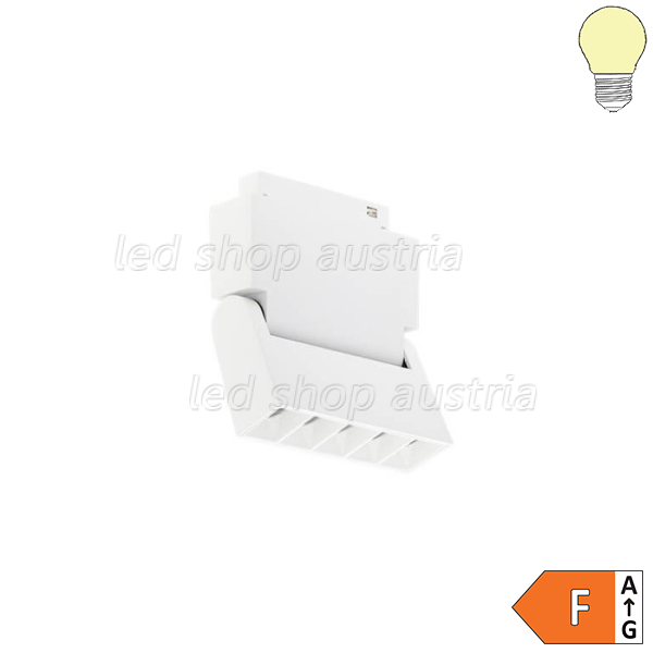 10W LED Strahler 5-flammig schwenkbar für 48V Stromschiene Magnetic Line R35 weiß warmweiß