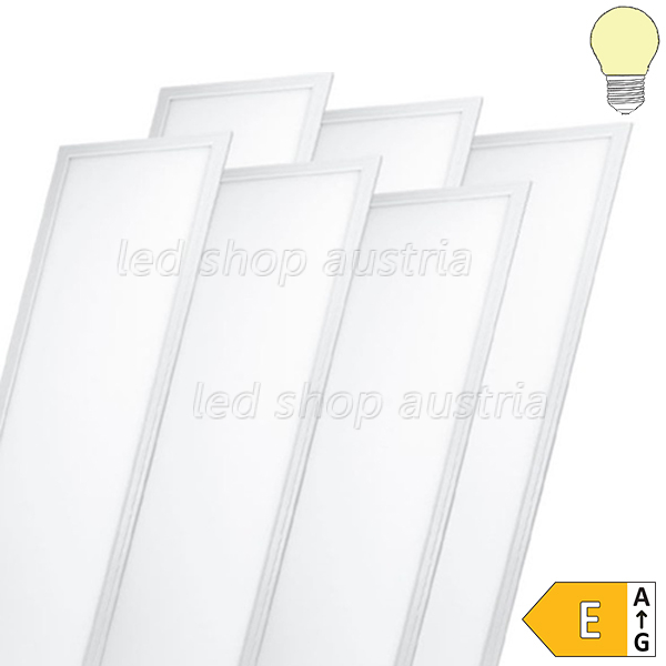 36W 120x30cm LED Panel 100Lm/W 6 Stk. Packung warmweiß