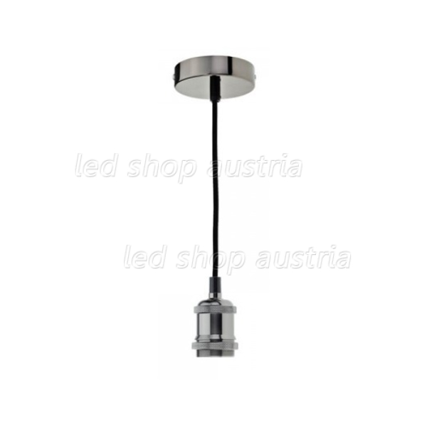 Vintage Pendelleuchte E27 schwarz OP