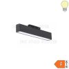 12W LED Leuchte 30cm für 48V Stromschiene Magnetic Line R35 dimmbar schwarz warmweiß