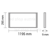 36W LED Panel 120x30cm 100Lm/W UGR19 inkl. Trafo neutralweiß