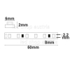 LED Strip Micro 24V 9,6W/m 120LED/m 5m Rolle selbstklebend neutralweiß