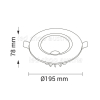 20W LED Downlight rund 145° inkl. Trafo TÜV neutralweiß