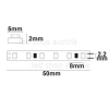 LED Strip Micro 24V 9,6W/m 120LED/m 5m Rolle selbstklebend warmweiß
