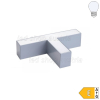 15W T-Verbinder für Linearleuchte Slim Professional silber kaltweiß