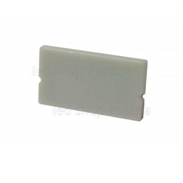 Endkappe flach für ALU Profil Surface_8 grau