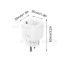 Smart Plug (WIFI 2.4G) mit Tuya App Steuerung, Alexa, Google Assistent kompatibel