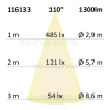 LED COB Strip bis 100°C 24V 480 LED/m 5m selbstklebend neutralweiß
