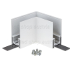 Eckstück für 48V Stromschiene R35 Magnetic Line für Direktmontage weiß