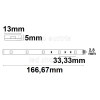 LED Strip RGB 24V IP68 30 LED/m 5m selbstklebend
