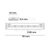 LED COB Strip 24V IP68 480 LED/m 5m selbstklebend neutralweiß